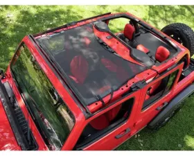 Bestop Mesh Sun Standard Targa Style Bikini Top Jeep Gladiator | Wrangler 2018-2021