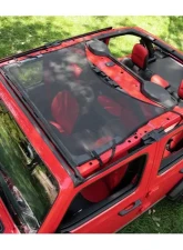 Bestop Mesh Sun Standard Targa Bikini Top for Jeep Gladiator 2020-2021 & Wrangler JL 2018-2020                                     - 52410-11 - Image 4