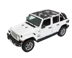 Bestop Mesh Sun Extended Safari Style Bikini Top Jeep Wrangler 4-Door 2018-2021