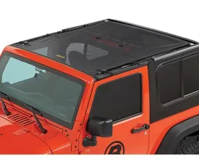 Bestop Mesh Sun Extended Safari Style Bikini Top Jeep Wrangler 2-Door 2018-2021