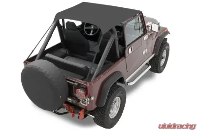 Bestop Black Crush Traditional Bikini Top Jeep CJ-5 1976-1983 - 52507-01