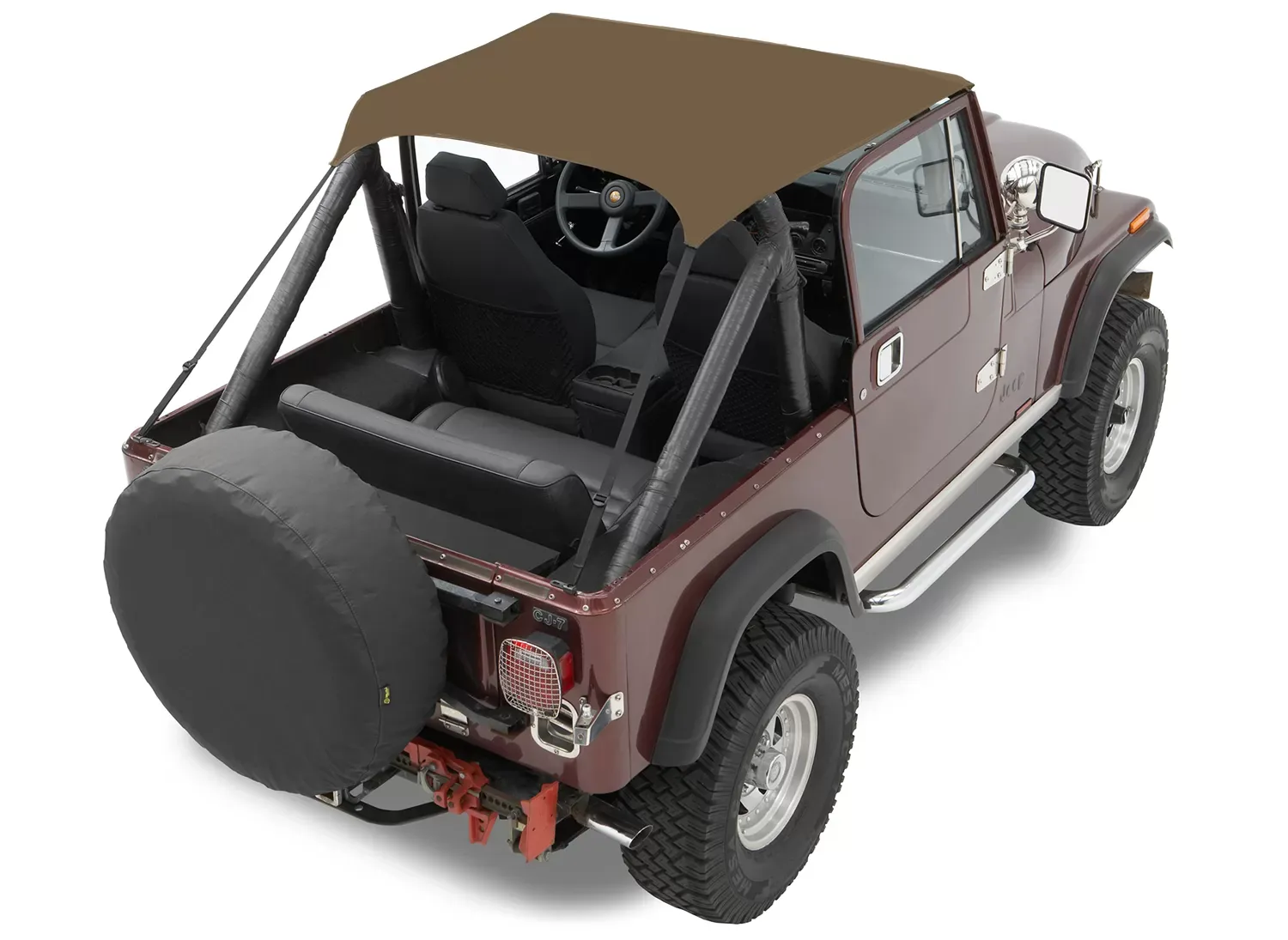 Bestop Tan Traditional Bikini Top Jeep CJ-5 1976-1983 - 52507-04
