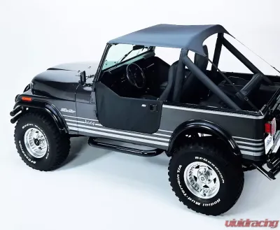Bestop Charcoal/Gray Traditional Bikini Top Jeep CJ-7 | CJ-8 | Wrangler 1976-1991 - 52508-09
