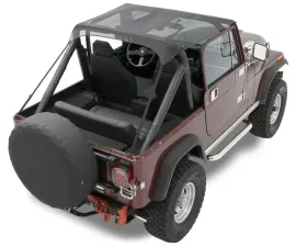 Bestop Mesh Traditional Bikini Top Jeep CJ-7 | CJ-8 | Wrangler 1976-1991