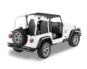 Bestop Black Denim Header Standard Targa Style Bikini Top Jeep Wrangler 1997-2002
