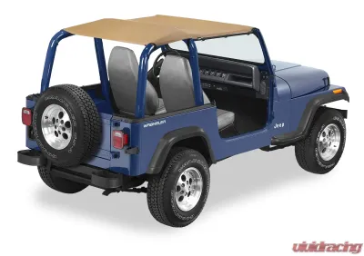 Bestop Spice Strapless Extended Safari Style Bikini Top Jeep Wrangler 1992-1995 - 52529-37