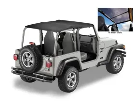 Bestop Mesh Header Extended Safari Style Bikini Top Jeep Wrangler 1997-2002