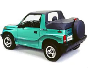 Bestop Black Denim Strapless Standard Targa Style Bikini Top Chevrolet Geo Tracker | Suzuki Sidekick 1995-1998