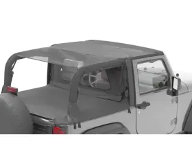 Bestop Mesh Header Extended Safari Style Bikini Top Jeep Wrangler 2-Door 2010-2018