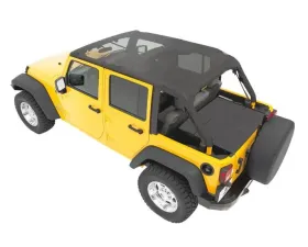 Bestop Mesh Header Extended Safari Style Bikini Top Jeep Wrangler 4Door 2010-2018