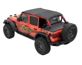Bestop Header Safari-Style Bikini Top For 18-Current Wrangler JL 2Dr