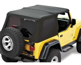 Bestop Black Denim Replace-A-Top for Trektop Hardware Tinted Window Jeep Wrangler 1997-2006