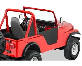 Bestop Black Crush Lower Fabric Half Doors Jeep CJ-5 1976-1983