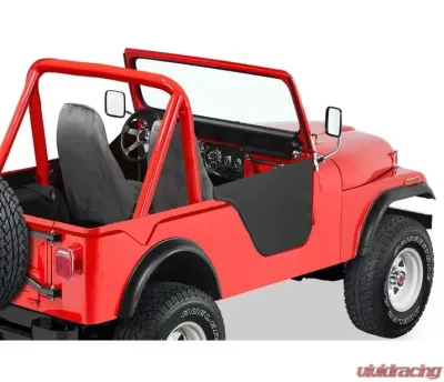 Bestop Black Crush Lower Fabric Half Doors Jeep CJ-5 1976-1983 - 53027-01