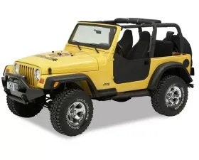 Bestop Black Denim Lower Fabric Half Doors Jeep Wrangler 1997-2006