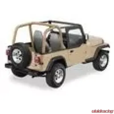 Bestop Black Denim Fabric Door Skins Jeep Wrangler 1988-1995 - 53120-15