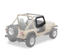 Bestop Black Denim Fabric Door Skins Jeep Wrangler 1997-2006