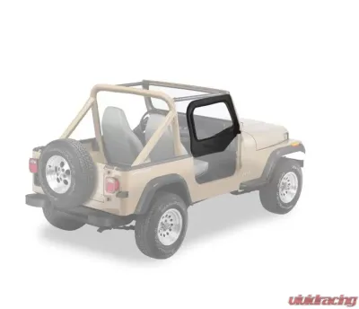 Bestop Black Diamond Fabric Door Skins Jeep Wrangler 1997-2006 - 53121-35