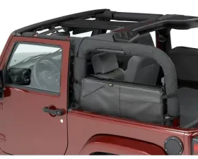 Bestop Black Diamond RoughRider Saddlebag/Duffle Jeep Wrangler 2007-2020