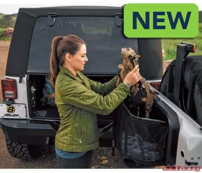 Bestop Black RoughRider Tailgate Shelf Jeep Wrangler 2007-2018 - 54140-01