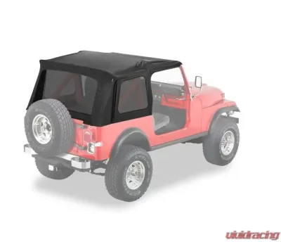 Bestop Black Denim Supertop Classic Soft Top Jeep CJ-7 | Wrangler 1976-1995 - 54599-15