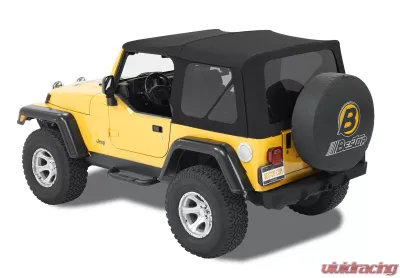 Bestop Black Twill Supertop Soft Top Jeep Wrangler 1997-2006 - 54820-17