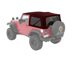 Bestop Crushed Red Pepper Twill Supertop Soft Top Jeep Wrangler 2-Door 2007-2018