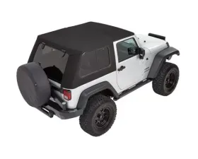 Bestop Black Twill Trektop Pro Hybrid Soft Top Jeep Wrangler 2-Door 2007-2018