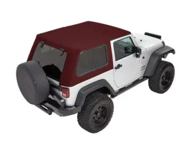 Bestop Crushed Red Pepper Twill Trektop Pro Hybrid Soft Top Jeep Wrangler 2-Door 2007-2018