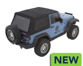 Bestop Black Twill Trektop Glide Soft Top Jeep Wrangler 2-Door 2007-2018