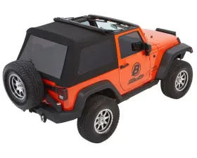 Bestop Black Diamond Trektop Glide Soft Top Jeep Wrangler 2-Door 2007-2018