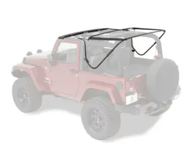 Bestop Black OE Style Replacement Bow & Frame Hardware Kit Jeep Wrangler 2-Door 2007-2018