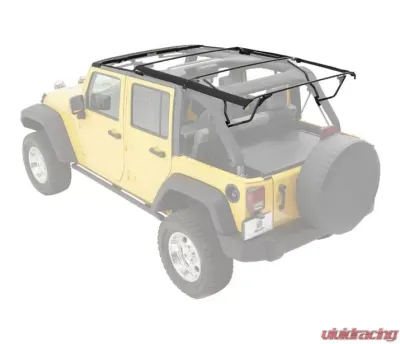 Bestop Black OE Style Replacement Bow & Frame Hardware Kit Jeep Wrangler 4-Door 2007-2018 - 55001-01