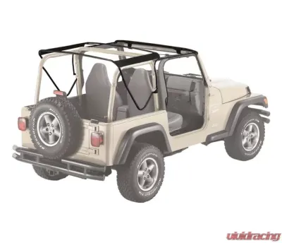Bestop Black OE Style Replacement Bow & Frame Hardware Kit Jeep Wrangler 1997-2006 - 55002-01