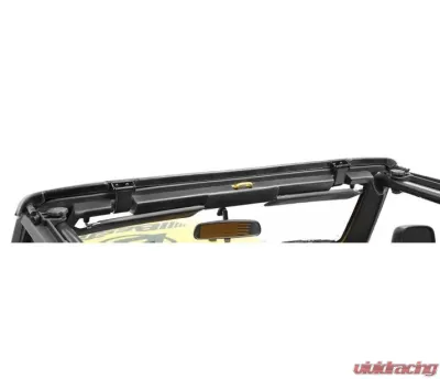 Bestop Black Windshield Header Assembly Jeep Wrangler 1997-2006 - 55014-01