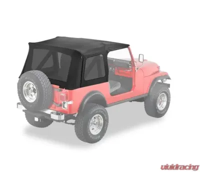 Bestop Black Denim Supertop Classic Replacement Skin Tinted Window Jeep CJ-7 | Wrangler 1976-1995 - 55729-15