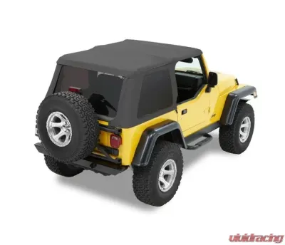 Bestop Black Denim Trektop Soft Top Jeep Wrangler 1997-2006 - 56820-15
