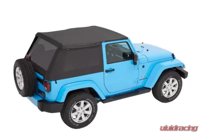 Bestop Black Diamond Trektop Soft Top Jeep Wrangler 2-Door 2007-2018 - 56852-35