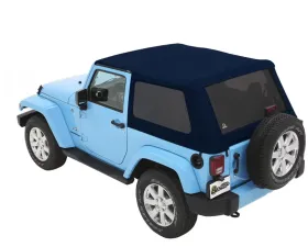 Bestop Navy Blue Twill Trektop Soft Top Jeep Wrangler 2-Door 2007-2018