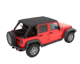 Bestop Black Diamond Trektop Soft Top Jeep Wrangler 4-Door 2007-2018