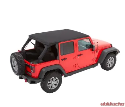 Bestop Black Diamond Trektop Soft Top Jeep Wrangler 4-Door 2007-2018 - 56853-35