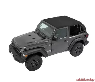 Bestop Black Twill Trektop Soft Top Jeep Wrangler 2-Door 2018-2021 - 56862-17