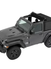 Bestop Black Twill Trektop Soft Top Jeep Wrangler 2-Door 2018-2021                                     - 56862-17 - Image 2