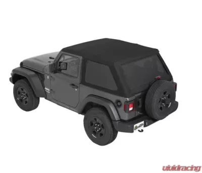 Bestop Black Twill Trektop Soft Top Jeep Wrangler 2-Door 2018-2021 - 56862-17
