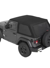 Bestop Black Diamond Trektop Soft Top Jeep Wrangler 2-Door 2018-2021                                     - 56862-35 - Image 3