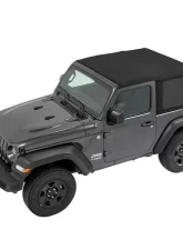 Bestop Black Diamond Trektop Soft Top Jeep Wrangler 2-Door 2018-2021                                     - 56862-35 - Image 4