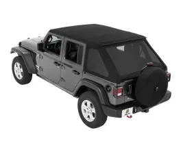 Bestop Black Twill Trektop Soft Top Jeep Wrangler 4-Door 2018-2021