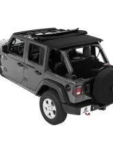 Bestop Black Twill Trektop Soft Top Jeep Wrangler 4-Door 2018-2021                                     - 56863-17 - Image 2