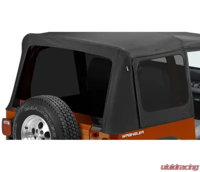 Bestop Black Denim Tinted Window Kit for Replace-a-Top Jeep Wrangler 1988-1995 - 58120-15
