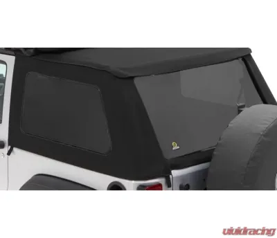 Bestop Black Twill Tinted Window Kit for Trektop NX Jeep Wrangler 2-Door 2007-2018 - 58422-17